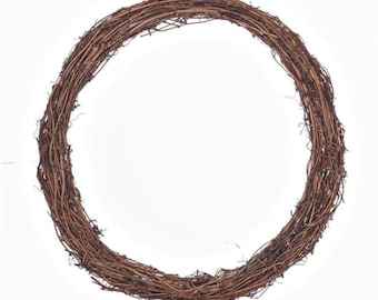 Natural Grapevine Wreath Base 20 / 30 / 40cm DIY Wreath Making Base, Grapevine Large Ring Floristry, Christmas Autumn Wreath Making FREE P&P