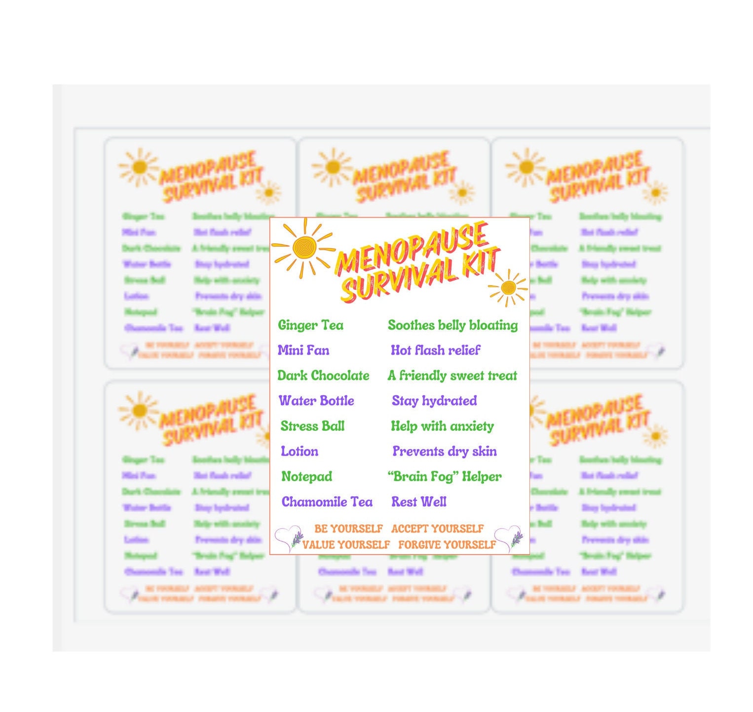 Menopause Survival Kit Etsy