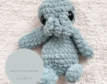 Baby Cthulhu Lovey Crochet Pattern PDF