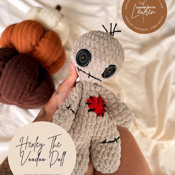Hexley The Voodoo Doll Crochet Pattern PDF