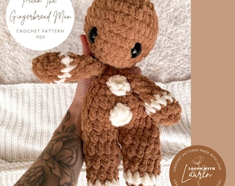 Pecan The Gingerbread Man Crochet Pattern PDF
