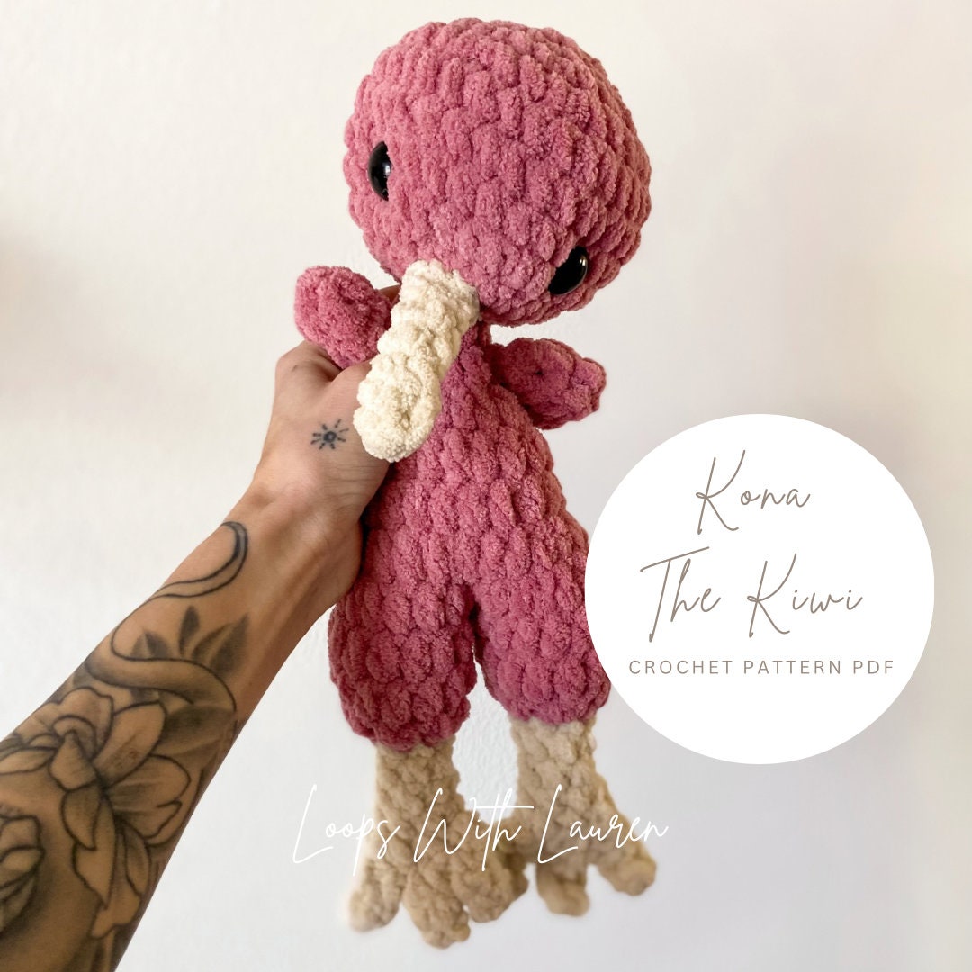 Iwi Bird Pattern Kona the Kiwi Bird Crochet Pattern PDF - Etsy