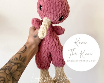 Kona El pájaro kiwi Patrón de crochet PDF