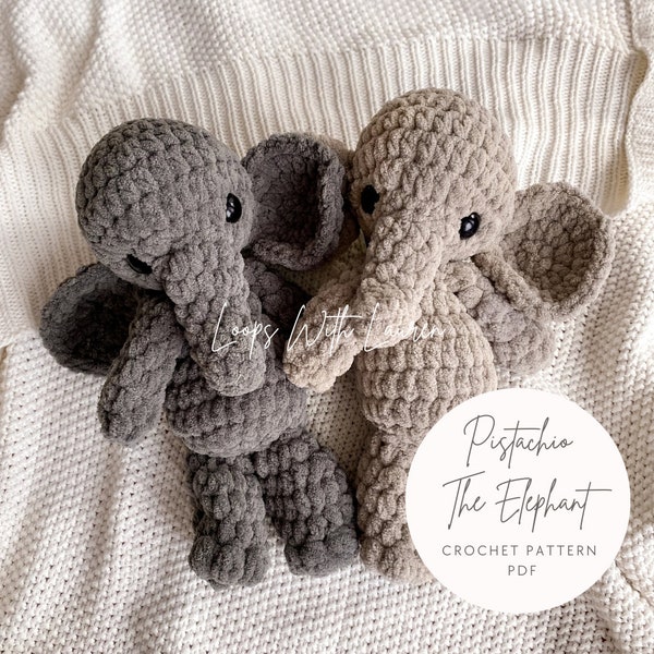 Pistachio The Elephant Crochet Pattern PDF