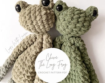 Chive The Long Frog Crochet Pattern PDF