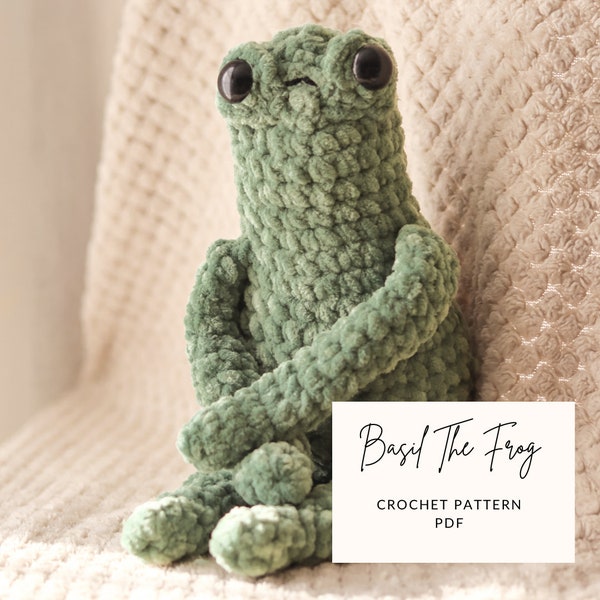 Basil The Frog Crochet Pattern