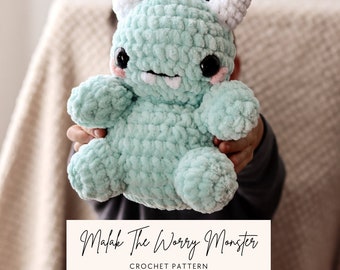 Malak The Worry Monster Crochet Pattern