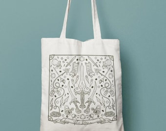 Rogue D&D Class Canvas Tote Bag, Critical Role Fan Art