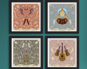 D&D Class Print 10x10: Dungeons and Dragons, Gaming Fan Art
