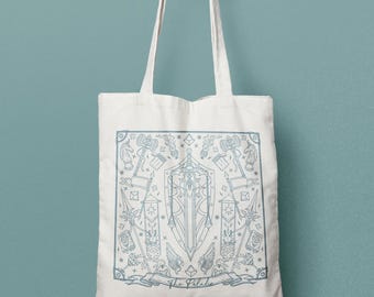 Paladin D&D Class Canvas Tote Bag, Critical Role Fan Art