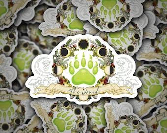 Druid D&D Class Sticker, Critical Role Inspired, RPG Decal