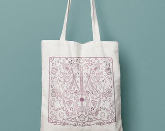 Bard D&D Class Canvas Tote Bag, Critical Role RPG Gift