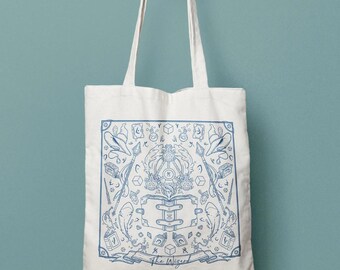 Wizard D&D Class Tote Bag, Dungeons and Dragons, Critical Role Inspired, RPG Gift, Fantasy Tote Bag, Reusable Bag, Fan Art