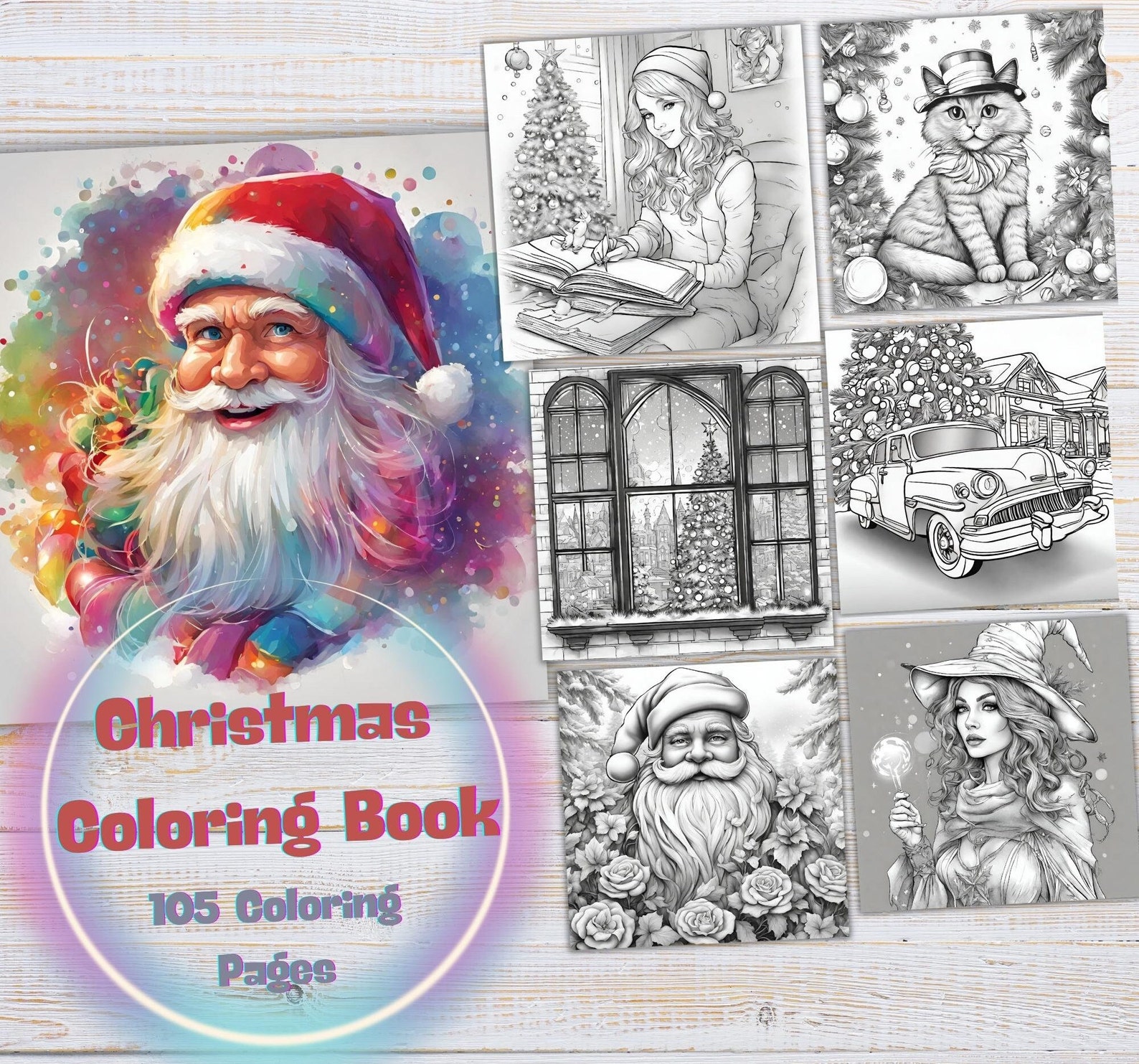 Christmas Coloring Book - Etsy