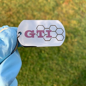 VW GTI stainless steel key ring. Customization possible