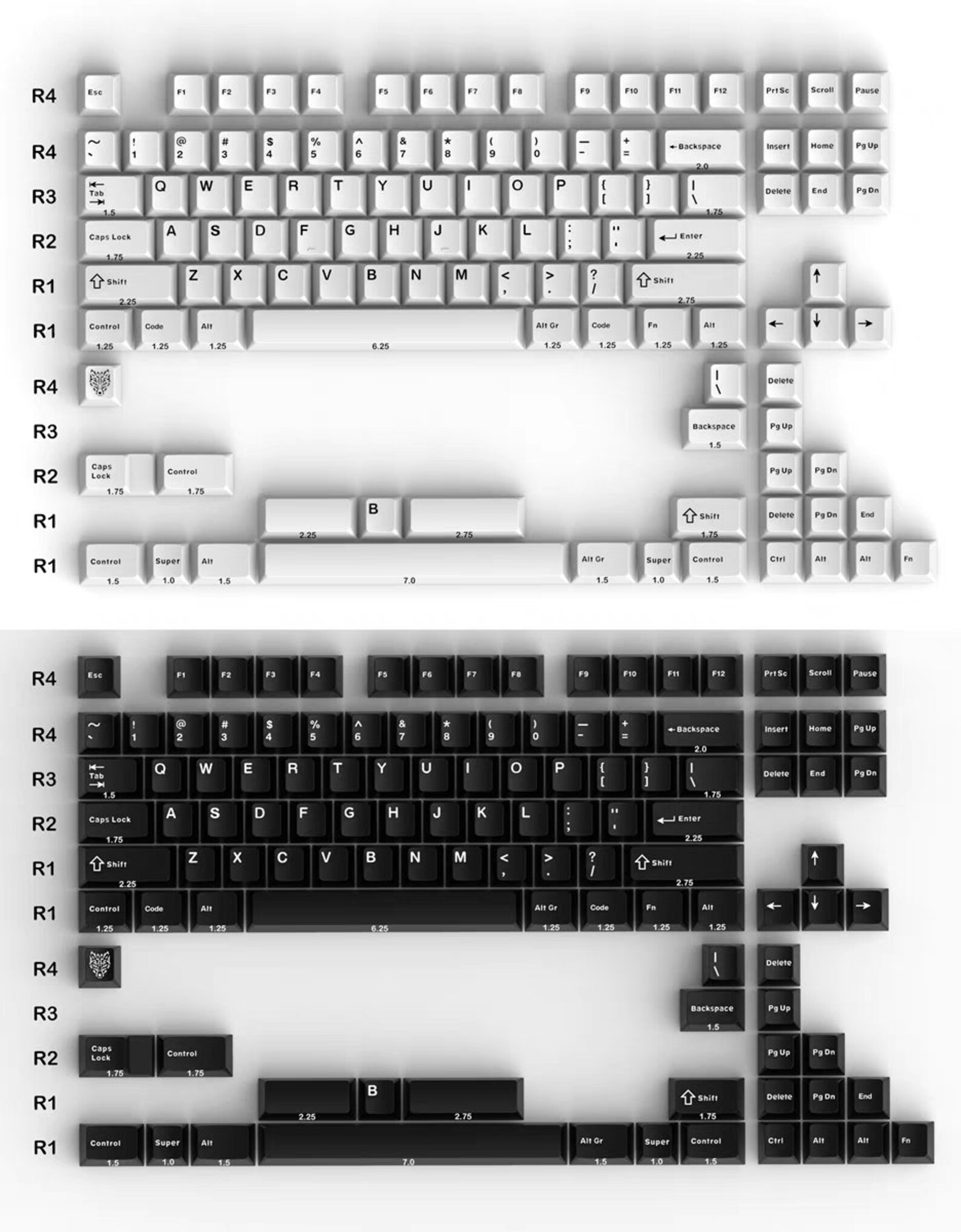 Two Colour PBT Cherry Keycaps Keycap Gift Ideas Keycap Etsy Canada