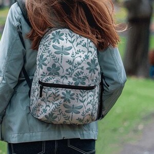 Sac à dos floral libellule, Motif minimaliste, Rentrée scolaire, Cartable sympa, Sac à dos scolaire mignon, Sac de voyage imperméable, Amoureux des jardins