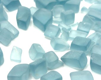 Glacier Blue Medium Beach Glass