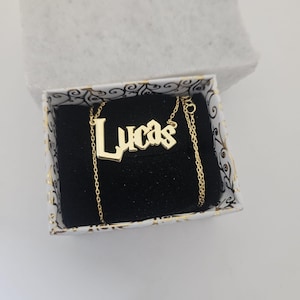 Collar con nombre de mago, collar con nombre de Harry P. Font, regalo perfecto de plata, joyería personalizada, collar de oro para mujer, regalo de Halloween, regalo para ella imagen 9