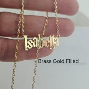 Collar con nombre de mago, collar con nombre de Harry P. Font, regalo perfecto de plata, joyería personalizada, collar de oro para mujer, regalo de Halloween, regalo para ella imagen 3
