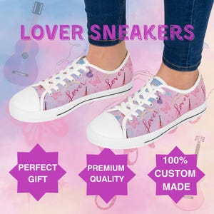 Lover sneakers, Taylor Lover Low Top Sneakers, perfect gift for swifties