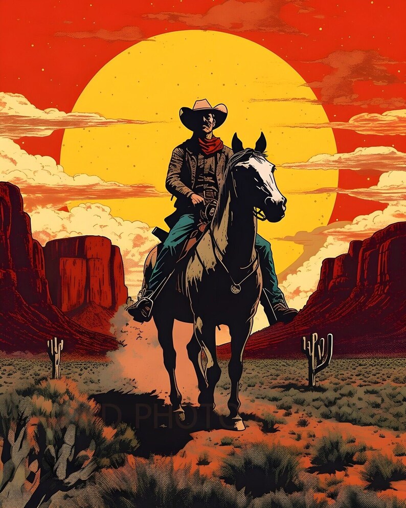Desert Rides Old West Cowboy Vintage Western Decor Old West Themed desert-rides-old-west-cowboy-vintage-western-decor-old-west-themed