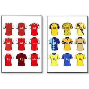 Arsenal Football Shirt Poster: The Gunners A4 Wall Art