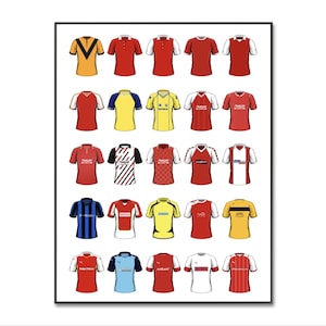 Rotherham Football Shirt | Rotherham Shirt | Rotherham United Poster | Soccer Jersey | A4 Print | Birthday | Wall Art | Gifts for Him