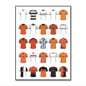 Dundee United Football Poster: Dundee Football Poster | Dundee Football Shirt | Classic Football Shirt | Birthday | A4 Wall Art Print