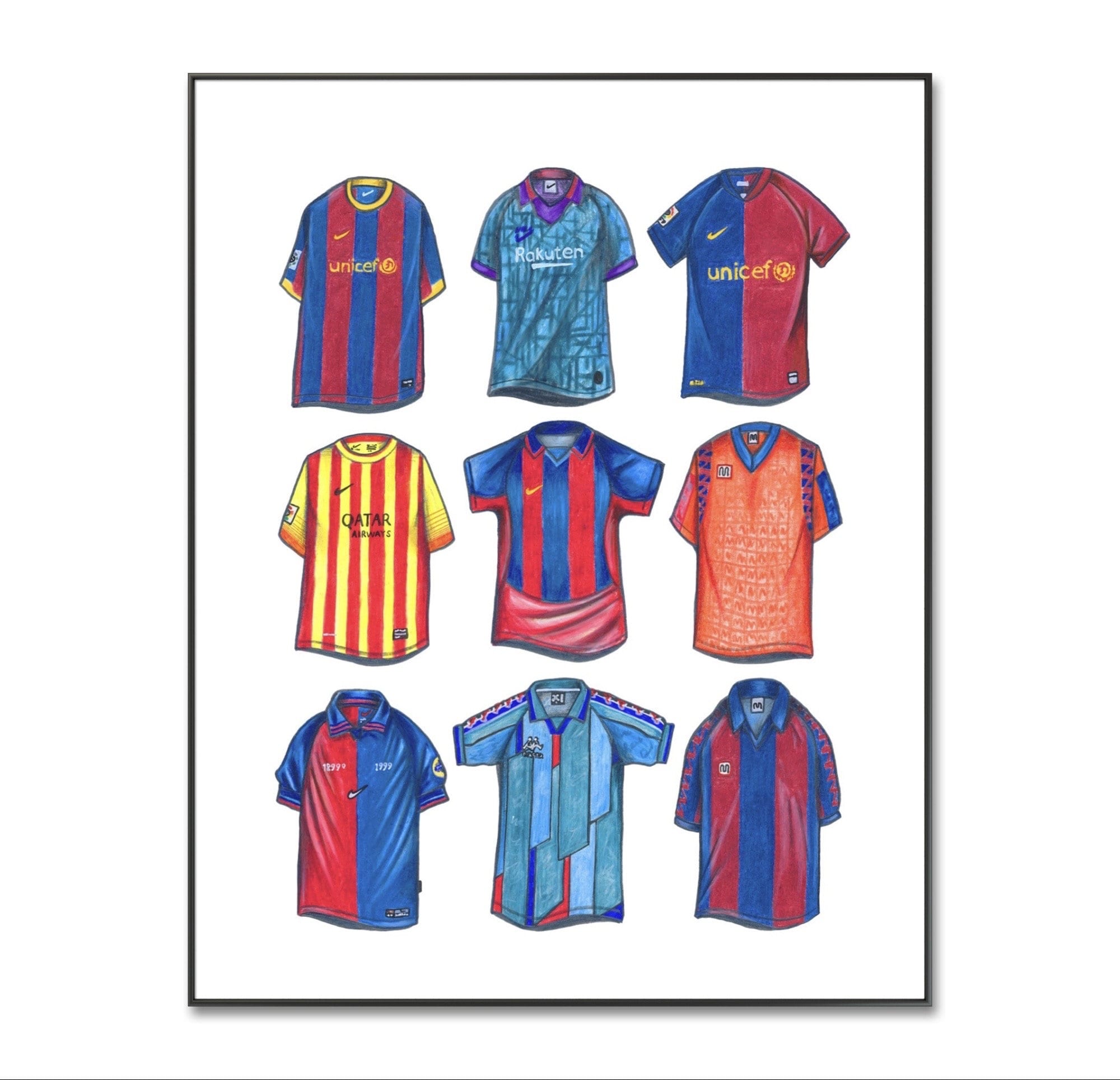 Fc Barcelona Retro Etsy Ireland