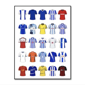 Plakat z koszulką piłkarską Hartlepool United: Klasyczna sztuka ścienna