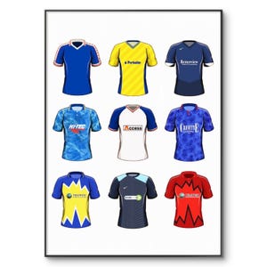 Southend United Football Shirt Poster: Classic Soccer Memorabilia