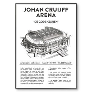 Johan Cruijff Arena Poster: Ajax Football Stadium Art (Digital Download)