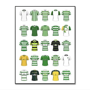 Celtic FC Retro Shirts Poster: The Bhoys Jersey Wall Art (Digital Download)