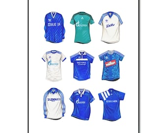 100x Schalke Aufkleber 'Meine Liebe' - Wetterfest & UV-beständig