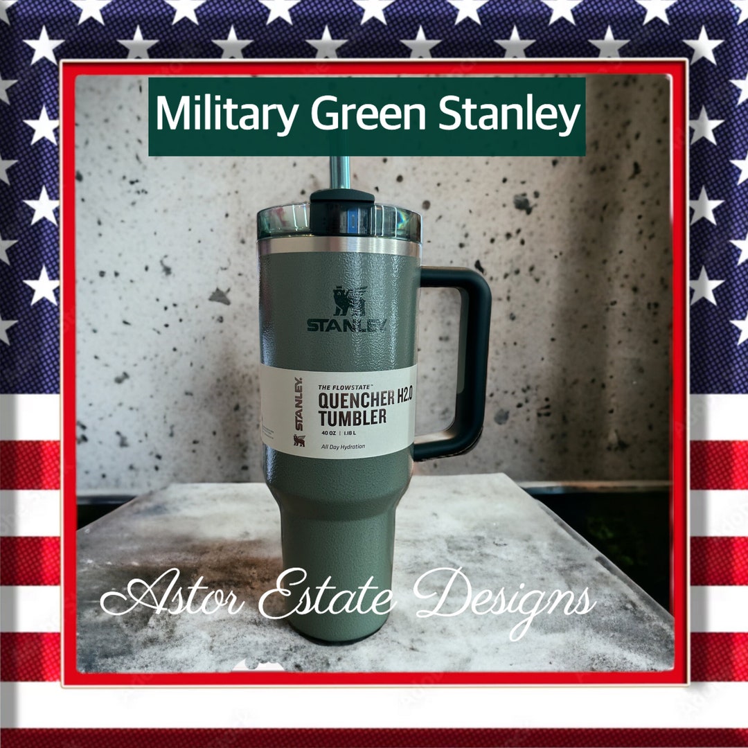 STANLEY 40oz Military Green Quencher Veterans Day Stanley Etsy