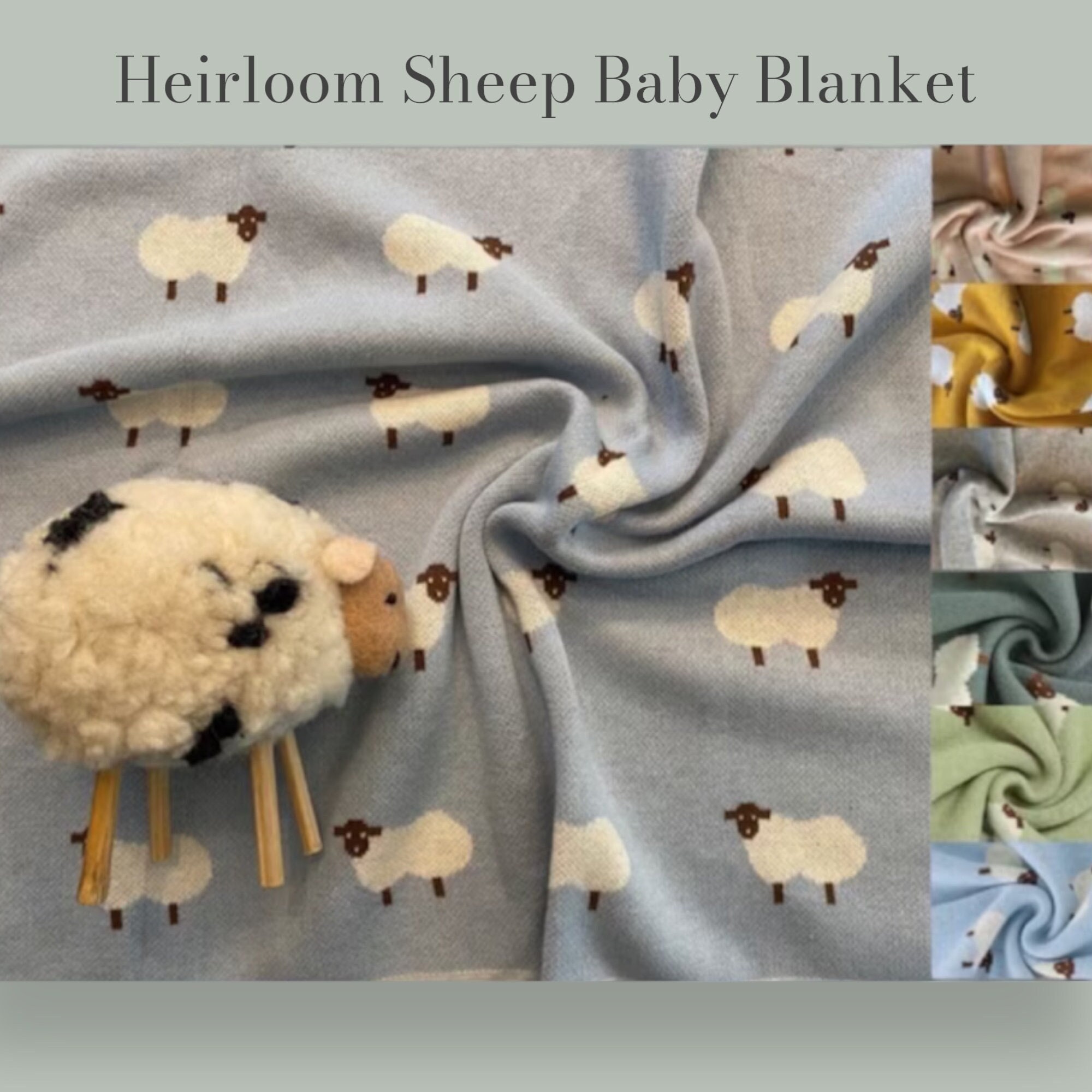 Lamb Baby Blanket 100% Cotton main image 0