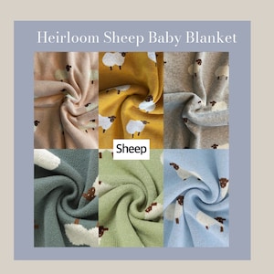 Lamb Baby Blanket 100% Cotton