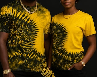 Camiseta Tie Dye, manga corta, algodón unisex, camisa, blusa de mujer, top de hombre