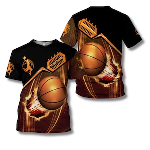 Basketball Fireball-tröja, -luvtröja eller -tröja – Anpassade namn Slam Dunk-kläder T Shirt