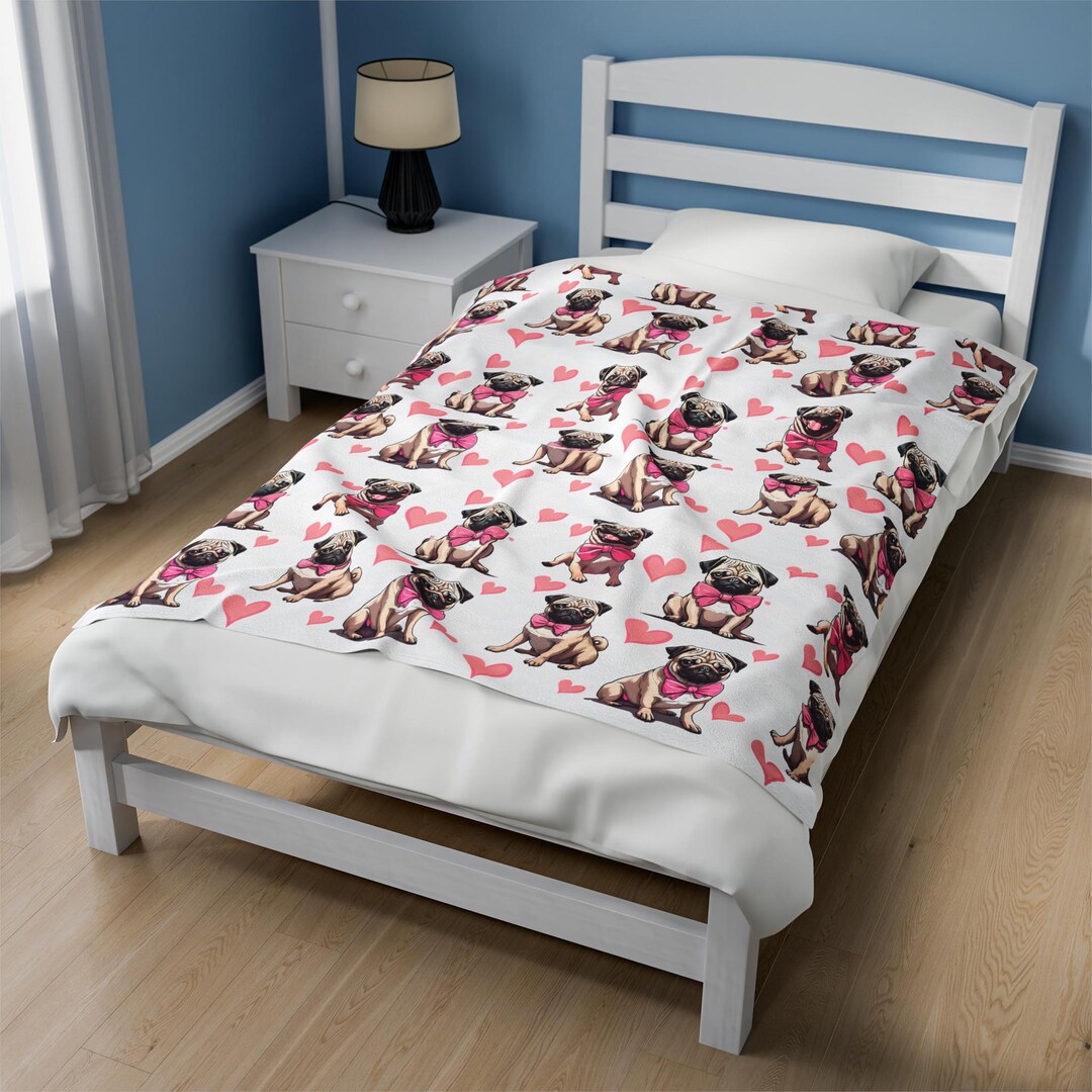 Adorable Pug Gallery Quilted Blanket NCU0DV295 main image 0