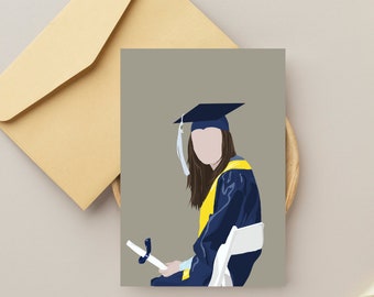 Rory, Gilmore Girl, Graduation Card, You did it, Yalle, Printable, Foldable Greeting Card, Print at home, Digital download