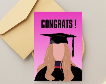Elle Woods Graduation Card Legally Blond Card For Friend Print at home Congratulations Card For Graduate For Daughter For Sister Sorority