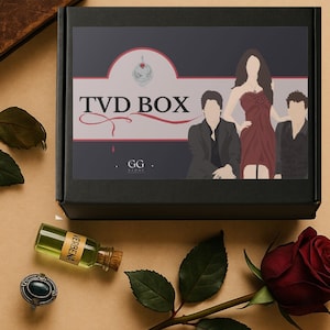 The Vampire Diarie Gift Box TVD Mystery Box For Fans Mystic Falls Aesthetic Kit Damon Salvatore Gift Set TVD Vampire Gift For Her