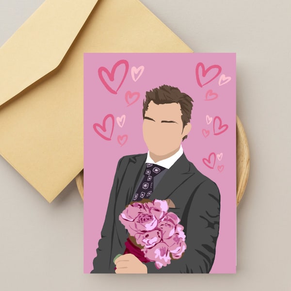 Chuck Bass Valentine's Day Card Gossip Gurl Greeting Card For Friend Printable Anniversary Card For Her Print at Home Digital Download PDF