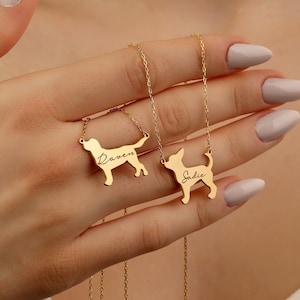 Dog breed necklace sale