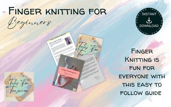Finger Knitting: A Complete Guide to Finger Knitting for Beginners  (Paperback)