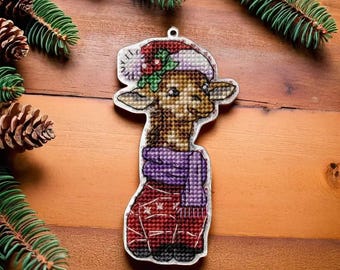 Kit De Broderie Croix – Renne De Noël – 14ct – Neuf Et Complet