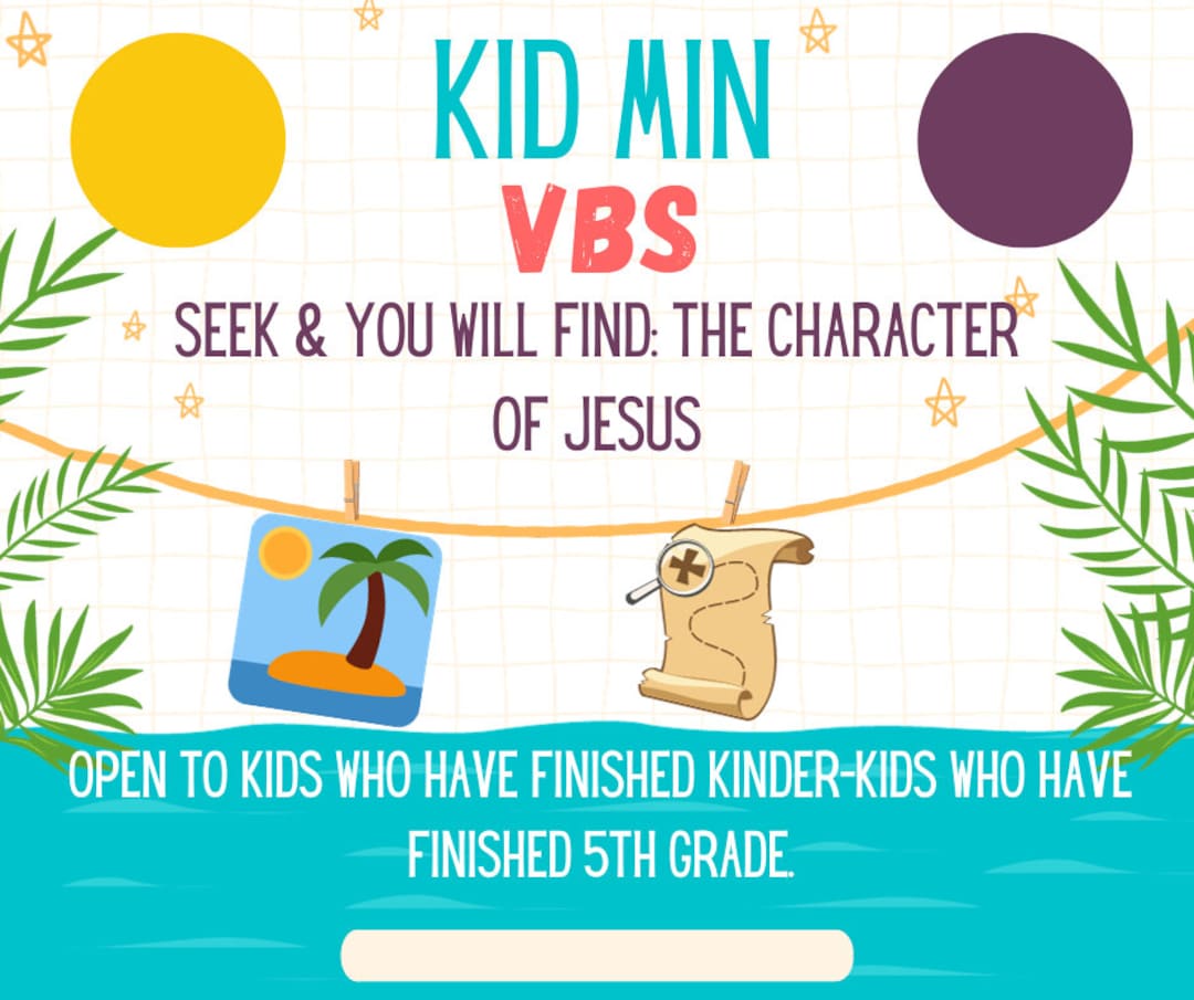 Seek & You Will Find the Character of Jesus VBS Starter Kit Etsy