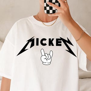 Mickey Metal Rock Handsign Shirt, Funny Disney Matching Family Tee, Mickey Mouse Rock Shirt, Disney Lover Gift